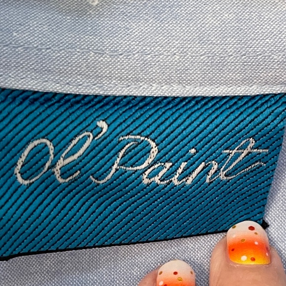 Texas Aggies Wildflower Embroidery Chambray Shirt Size M - Picture 7 of 11